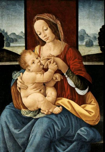 Szoptató Szűzanya (Pinacoteca Vaticana) – Lorenzo di Credi